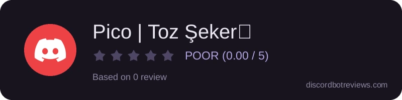 Rating widget preview for Pico | Toz Şeker🍬