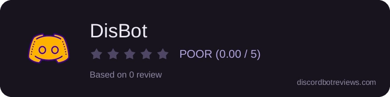 Rating banner for DisBot
