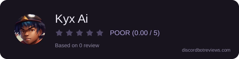 Rating widget preview for Kyx Ai