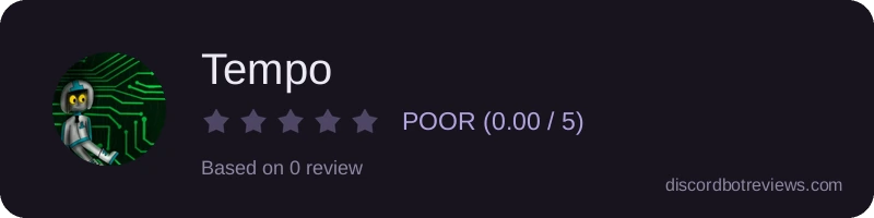 Rating widget preview for Tempo