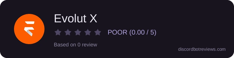 Rating widget preview for Evolut X