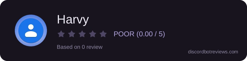 Rating widget preview for Harvy