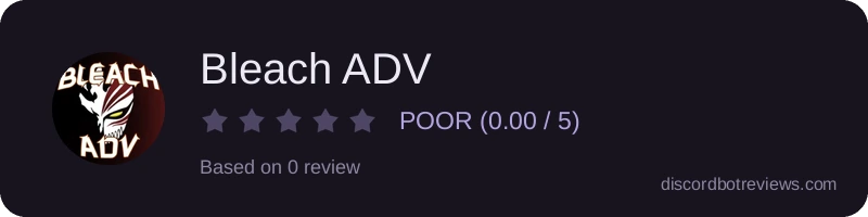Rating widget preview for Bleach ADV