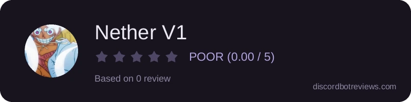 Rating widget preview for Nether V1