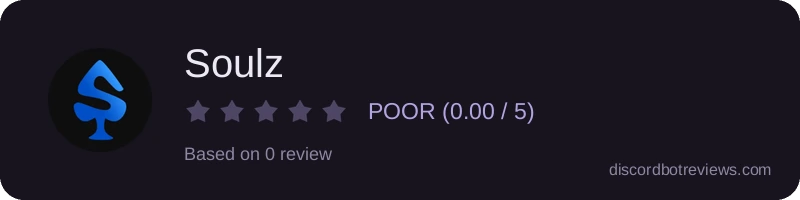 Rating widget preview for Soulz