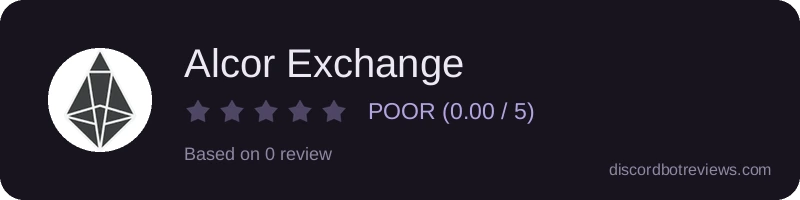 Rating widget preview for Alcor Exchange