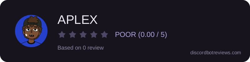 Rating widget preview for APLEX