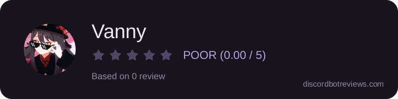 Rating widget preview for Vanny