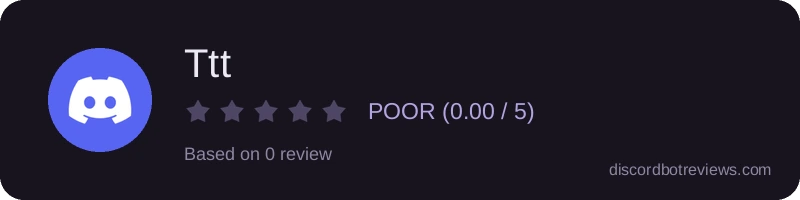Rating widget preview for Ttt
