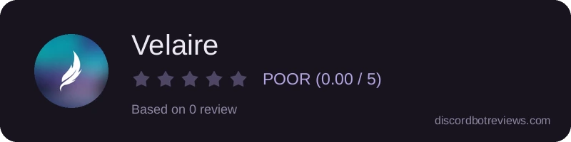 Rating widget preview for Velaire