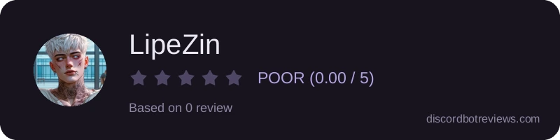 Rating widget preview for LipeZin