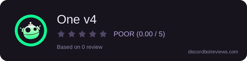 Rating widget preview for One v4