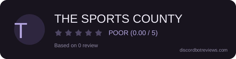 Rating widget preview for THE SPORTS COUNTY