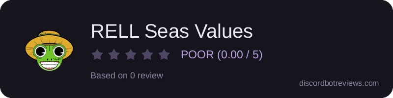 Rating widget preview for RELL Seas Values