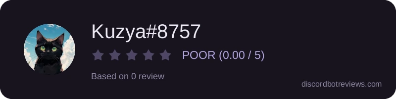 Rating widget preview for Kuzya#8757
