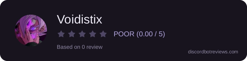 Rating widget preview for Voidistix