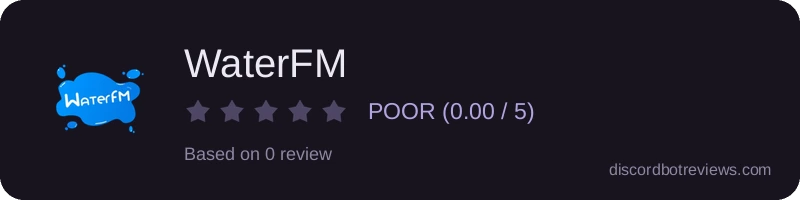 Rating banner for WaterFM