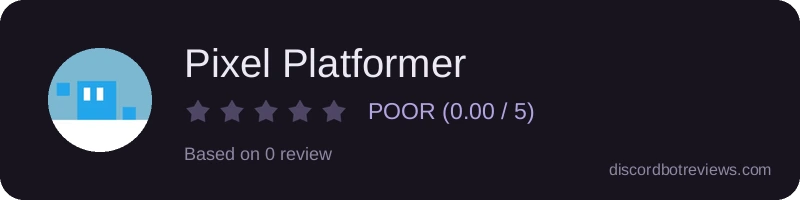 Rating widget preview for Pixel Platformer