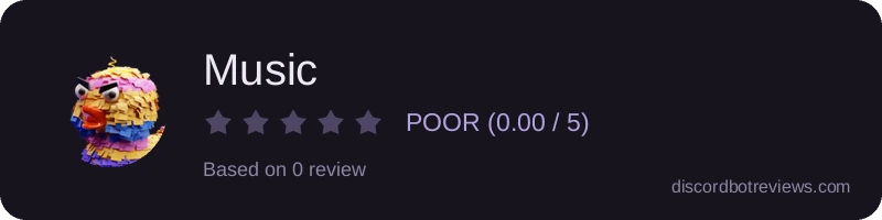 Rating widget preview for Music