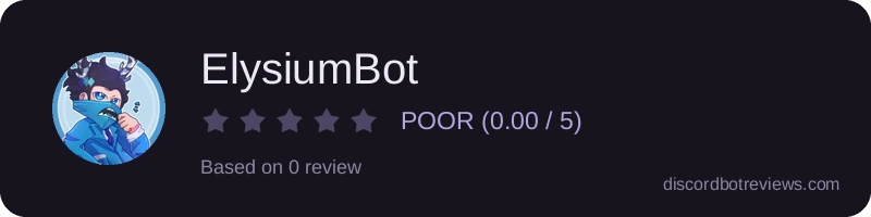 Rating widget preview for ElysiumBot