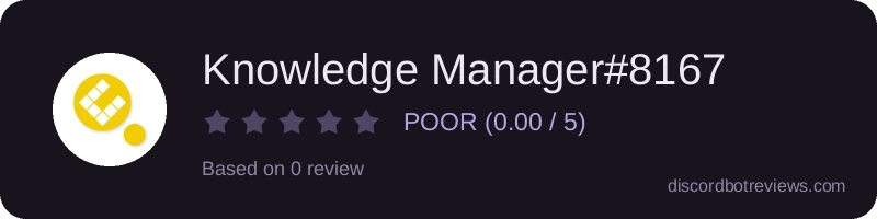 Rating widget preview for Knowledge Manager#8167