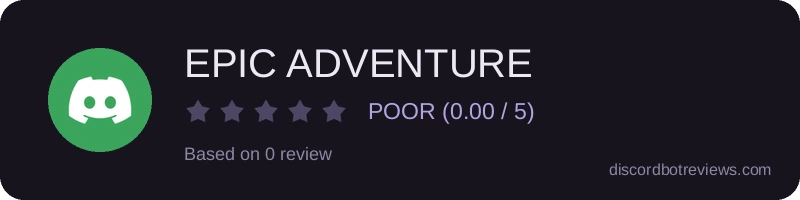 Rating widget preview for EPIC ADVENTURE