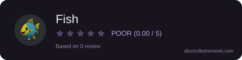Rating widget preview for Fish