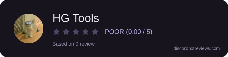 Rating widget preview for HG Tools