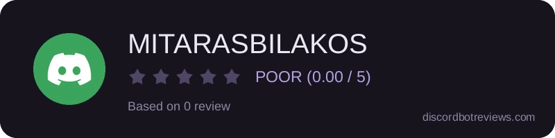 Rating widget preview for MITARASBILAKOS