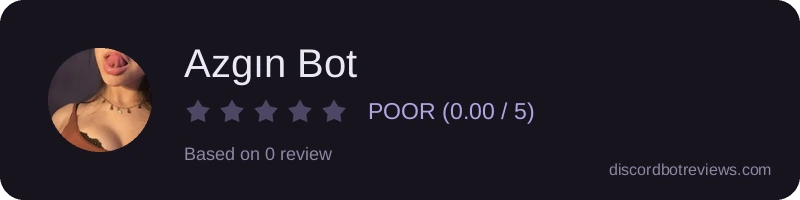 Rating widget preview for Azgın Bot