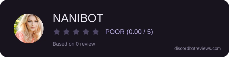 Rating widget preview for NANIBOT