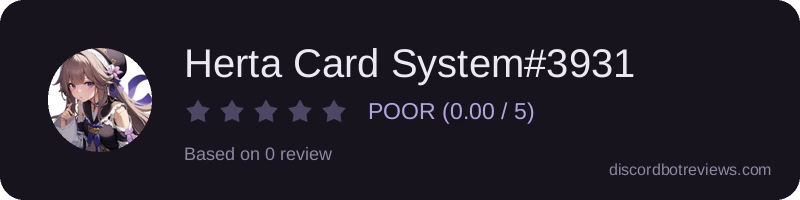 Rating widget preview for Herta Card System#3931