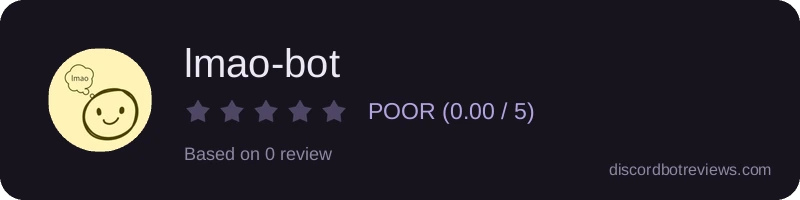 Rating widget preview for lmao-bot