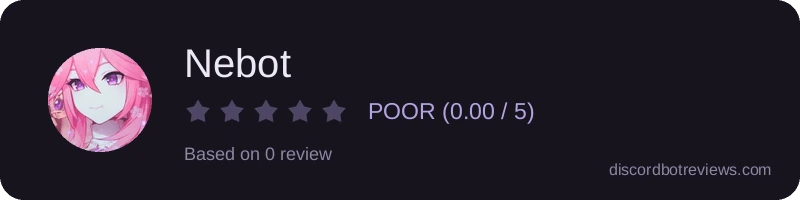 Rating widget preview for Nebot