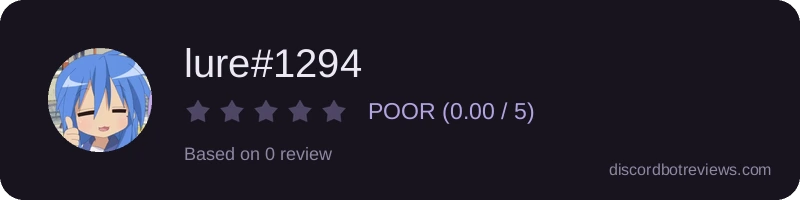 Rating widget preview for lure#1294