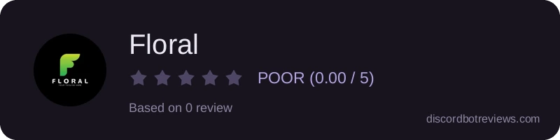Rating banner for Floral