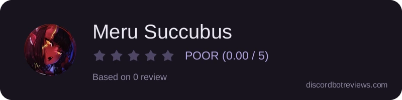 Rating widget preview for Meru Succubus
