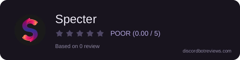 Rating widget preview for Specter