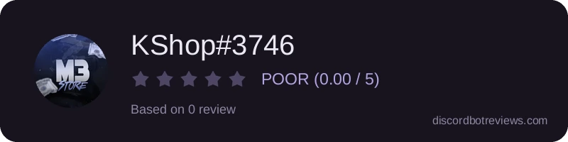 Rating widget preview for KShop#3746