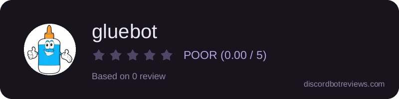 Rating widget preview for gluebot