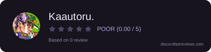 Rating widget preview for Kaautoru.