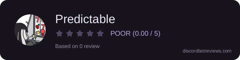 Rating banner for Predictable