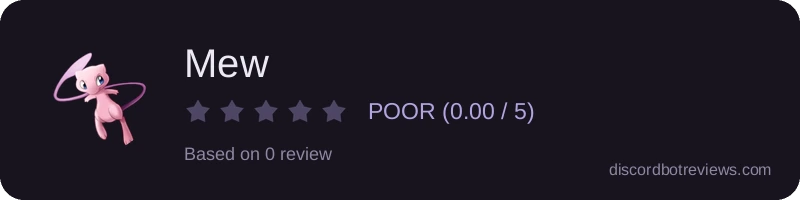 Rating widget preview for Mew