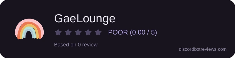 Rating widget preview for GaeLounge