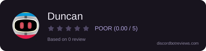 Rating widget preview for Duncan