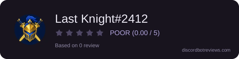 Rating widget preview for Last Knight#2412