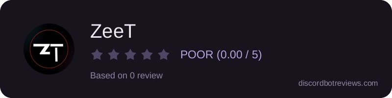 Rating widget preview for ZeeT