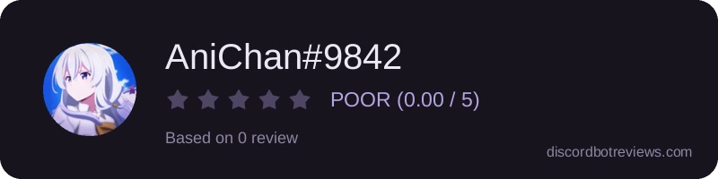 Rating widget preview for AniChan#9842