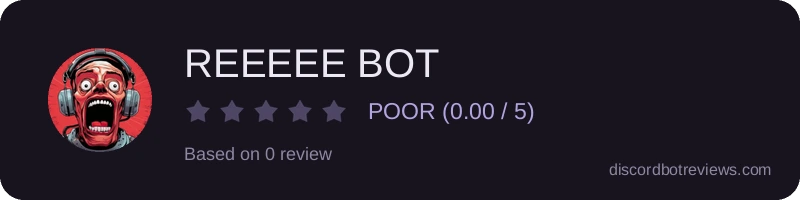 Rating widget preview for REEEEE BOT