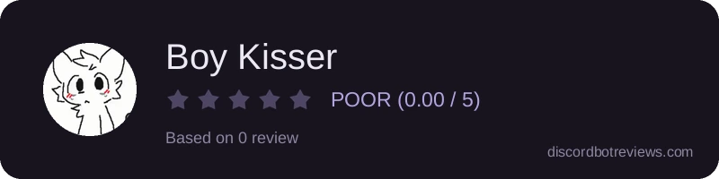 Rating widget preview for Boy Kisser